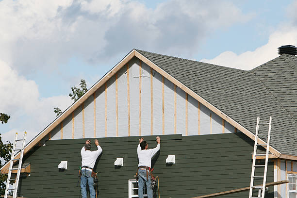 Professional Emergency Siding Repair technician working in Newton Falls, OH